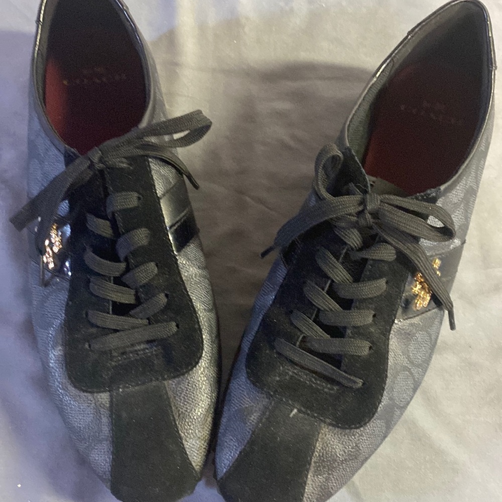 Black Coach Tennis Shoes